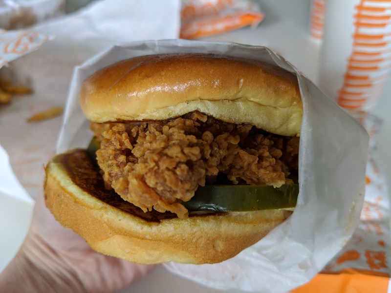 Popeyes Louisiana Kitchen sandwich